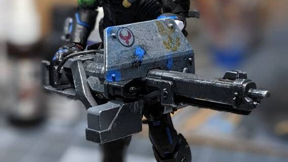 M247 Turret with shield for Spartan Collection (6.5in)